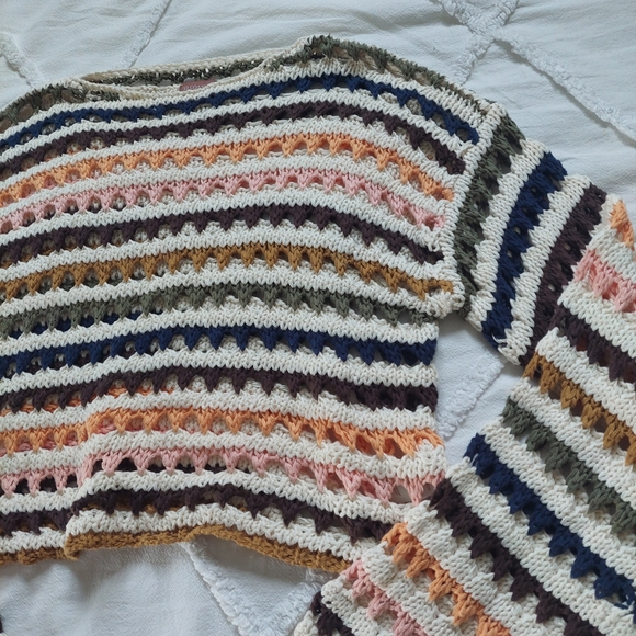 🎊HP!!🎊33 Coastal Crochet Sweater - Picture 6 of 8